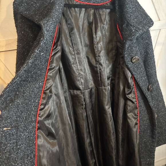 Steve Madden Charcoal Belted Trench Coat - Picture 4 of 5
